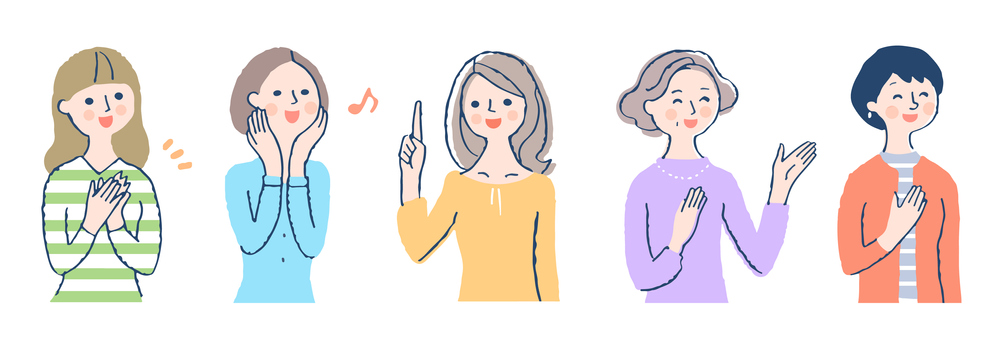 悩みを解消した女性たち
